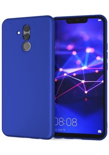Huawei Mate 20 Lite Kılıf Ultra Lüx Premier Lüx Silikon Kılıf - Lacivert