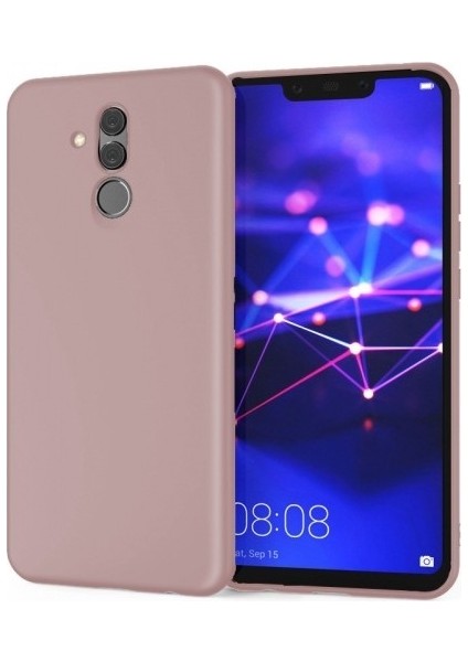 Huawei Mate 20 Lite Kılıf Ultra Lüx Premier Lüx Silikon Kılıf - Rose Gold