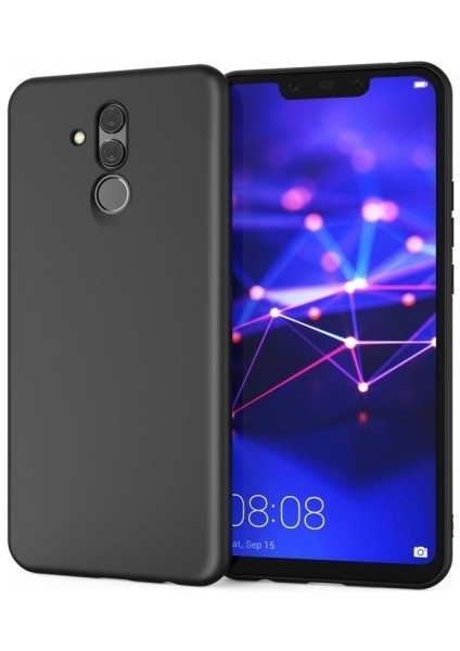 Huawei Mate 20 Lite Kılıf Ultra Lüx Premier Lüx Silikon Kılıf - Siyah