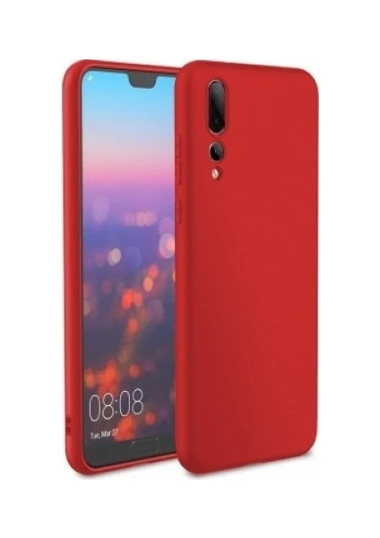 Huawei P20 Pro Premier Silikon Kılıf - Kırmızı