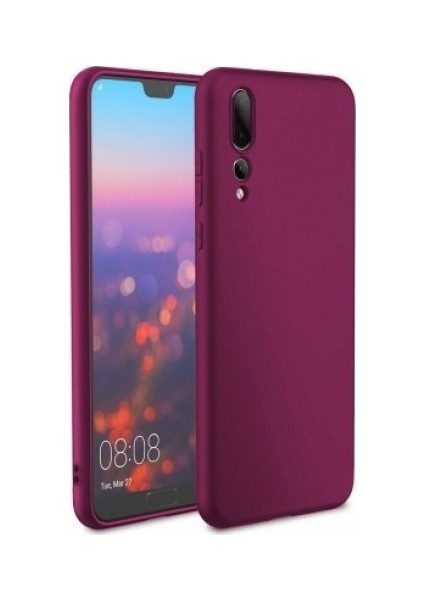 Huawei P20 Pro Premier Silikon Kılıf - Mürdüm