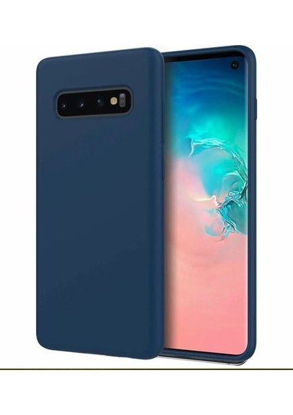 Samsung Galaxy S10 Plus Kılıf Ultra Lüx Premier Lüx Silikon Kılıf - Lacivert