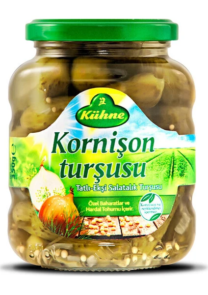 Kühne Alman Tipi Kornişon Turşu 370 ml