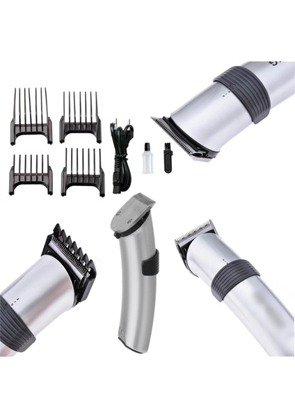 609 Profesyonel Şarjlı Saç Sakal Kesme Tıraş Traş Makinesi Seti fırsatları