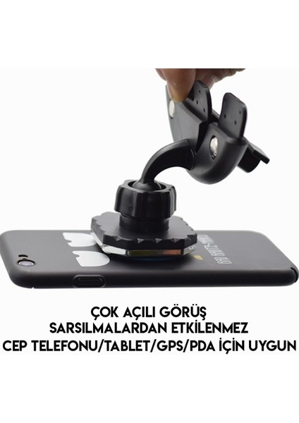 AL-31310 Mıknatıslı 360 Doner Araç CD Yuvası Telefon Tutucu