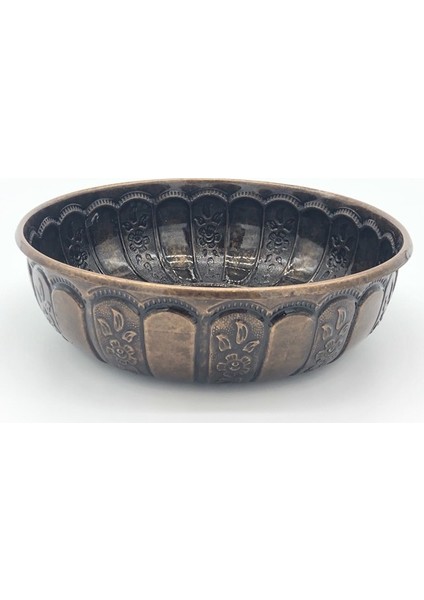 Otantik Osmanlı Motifli Hamam Tası - Barut Rengi