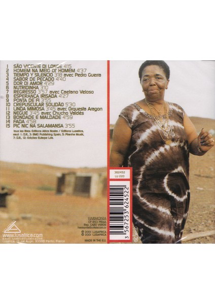 Cesaria Evora ‎– Sao Vicente Di Longe CD