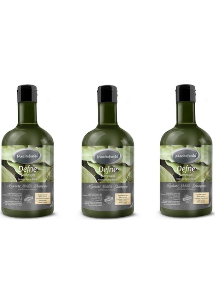 3 Adet Defne Şampuanı 3x400 ml