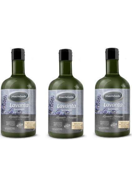3 Adet Lavanta Şampuanı 3x400 ml