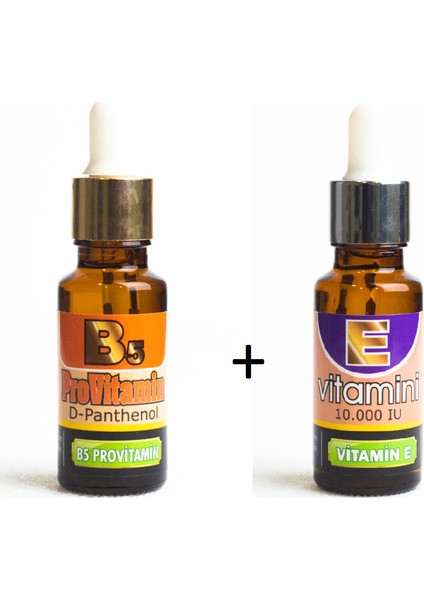 E Vitamini ve Pro Vitamin B5 20ML+20 ml