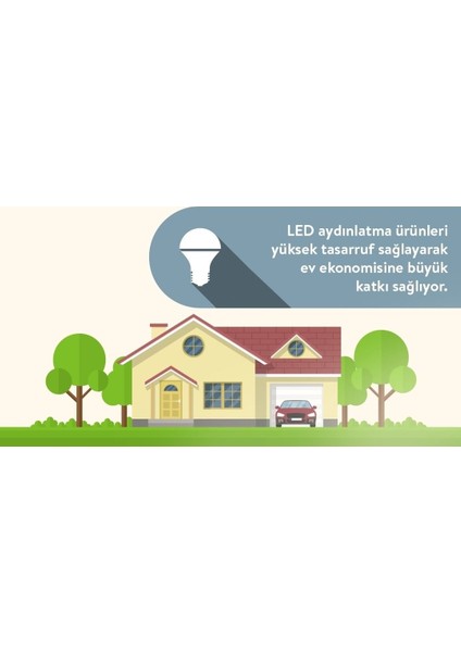 LED Ampul 1W Gece Lambası Beyaz