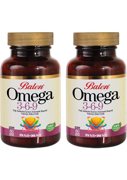 Omega 3,6,9 Yumuşak Kapsül - 60 Kapsül - 2 Kapsül