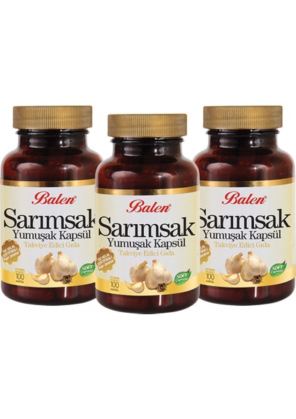 Sarımsak Yağı Yumuşak Kapsül x 3 Adet