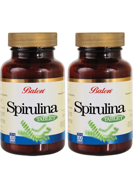 Spirulina 100 Tablet x 2 Adet