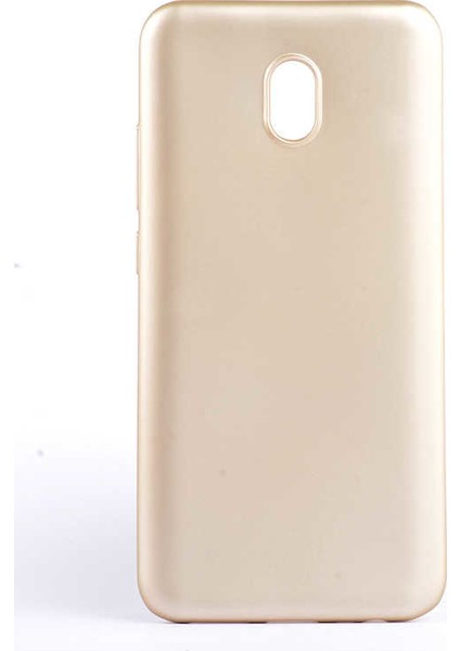 Xiaomi Redmi 8A Kılıf Mat Premium Silikon Kılıf - Gold