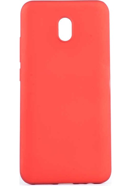 Xiaomi Redmi 8A Kılıf Mat Premium Silikon Kılıf - Kırmızı
