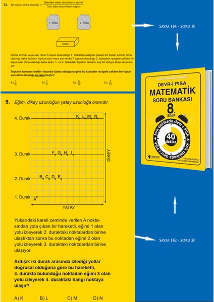 Mavi Bilye Yayınları Yeni Programa Göre Devr-İ Pısa Matematik Soru Bankası