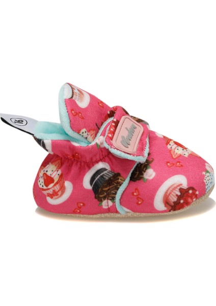 Baby Bootie Patterned Mavi Kız Çocuk Panduf