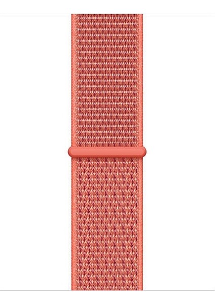 Apple Watch Özel Seri 38-40 mm 2-3-4-5-6-SE Uyumlu Spor Loop Dokuma Kordon - Somon