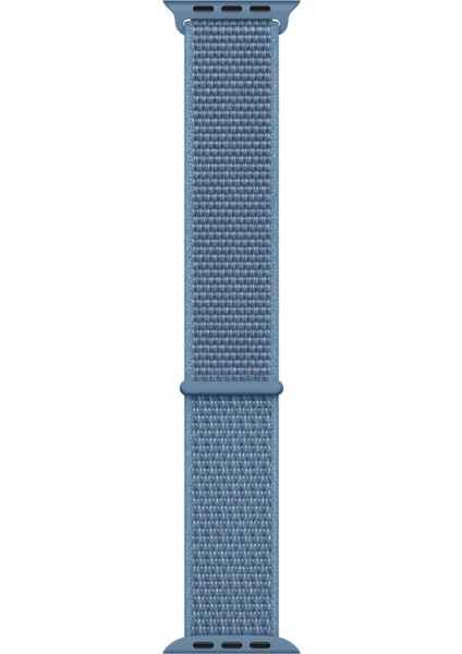 Apple Watch Özel Seri 38-40 mm 2-3-4-5-6-SE Uyumlu Spor Loop Dokuma Kordon - Mavi