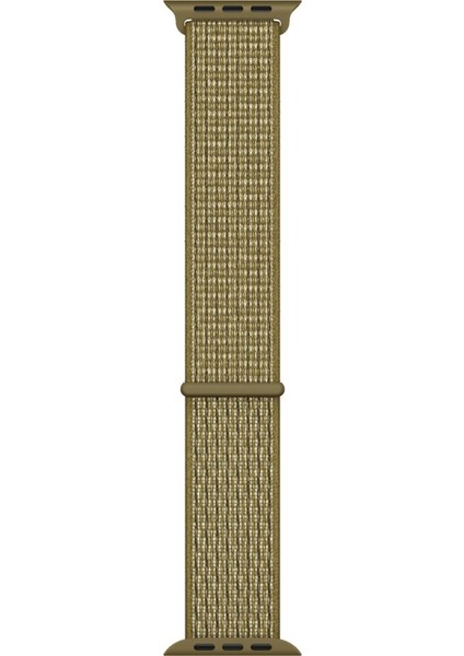 Apple Watch Özel Seri 38-40 mm 2-3-4-5-6-SE Uyumlu Spor Loop Dokuma Kordon - Yeşil