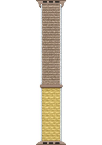 Apple Watch Özel Seri 38-40 mm 2-3-4-5-6-SE Uyumlu Spor Loop Dokuma Kordon - Kahverengi