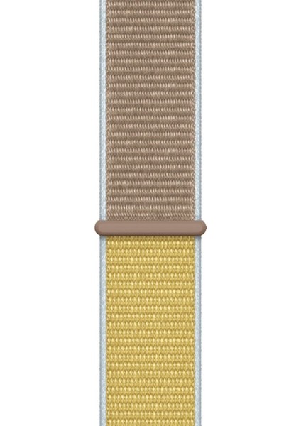 Apple Watch Özel Seri 38-40 mm 2-3-4-5-6-SE Uyumlu Spor Loop Dokuma Kordon - Kahverengi