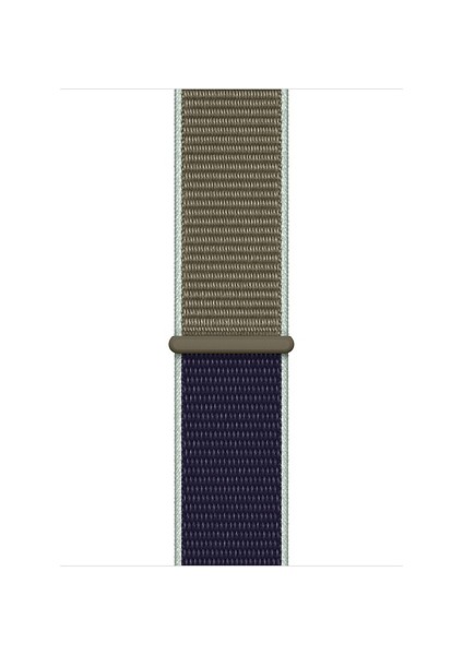 Apple Watch Özel Seri 42-44 mm 2-3-4-5-6-SE Uyumlu Spor Loop Dokuma Kordon - Açık Yeşil Mavi