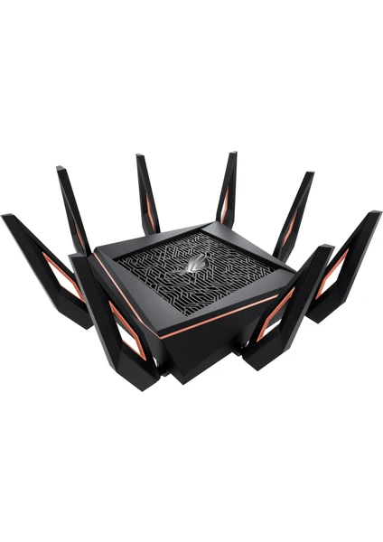 ASUS ROG Rapture GT-AX11000 WIFI6 TriBand Gaming Extendable Router-Aura RGB-Mobile Gaming Mod-Gaming Port-4G 5G Mobile Tethering-AiProtection