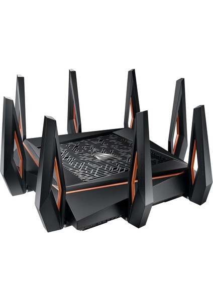 ASUS ROG Rapture GT-AX11000 WIFI6 TriBand Gaming Extendable Router-Aura RGB-Mobile Gaming Mod-Gaming Port-4G 5G Mobile Tethering-AiProtection