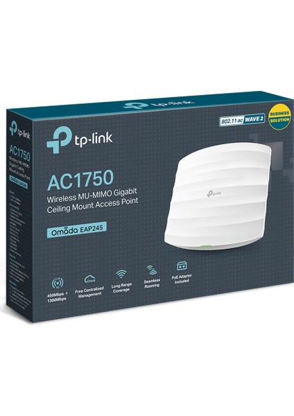 EAP245, AC1750 Mbps Kablosuz Dual-Band Tavan Tipi Access Point