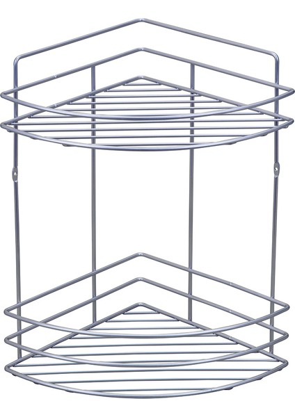 2 KATLI BANYO KÖŞE RAFI KROM BK042
