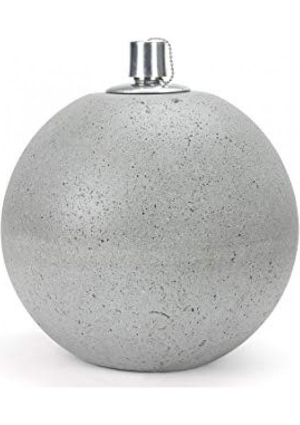 Küçük Beton Yuvarlak Mumluk 15 cm