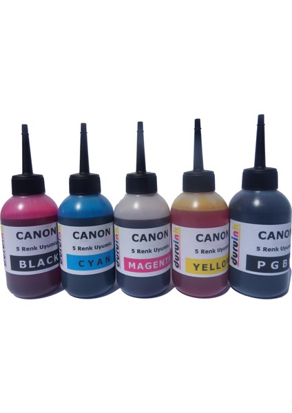 Canon İp4500 5100 5200 5x100 ml Mürekkep Seti - Renkli