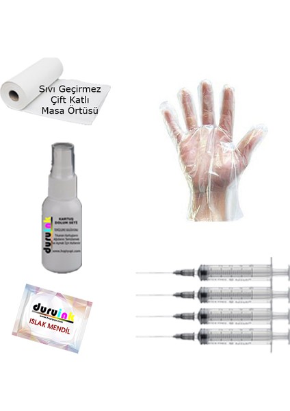 Hp 6525 7510 7520 4x500 ml Mürekkep Seti - 4 Renk
