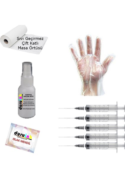 Canon İp8750 İx6850 5x500 ml Mürekkep Seti - Renkli
