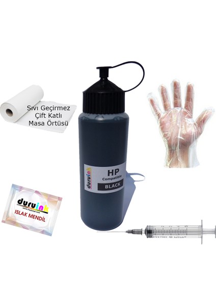 Hp 5525 6510 6520 500 ml Kartuş Dolum Mürekkebi - Siyah