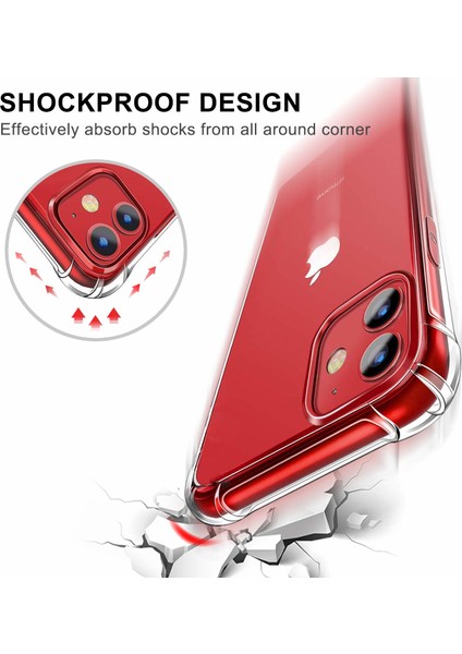 Apple iPhone 11 Ultra İnce Antishock Premium Şeffaf Silikon Kılıf - Şeffaf modelleri