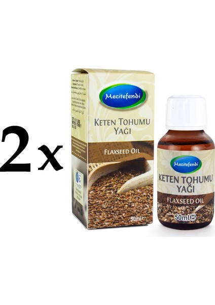 2'li Mecitefendi Keten Tohumu Yağı 2 x 50 ml