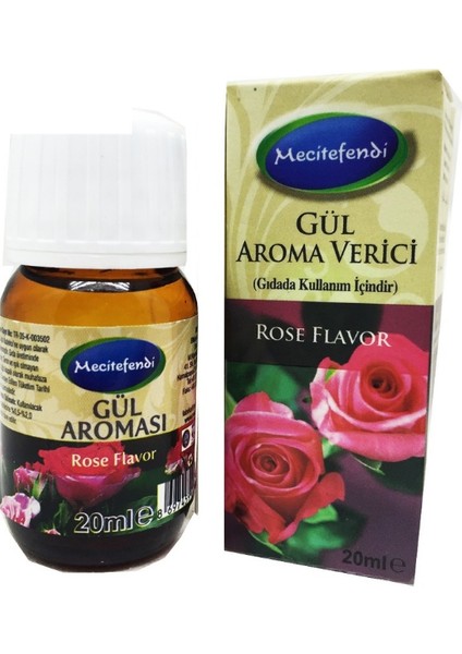 2'li Mecitefendi Gül Aroması 2 x 20 ml