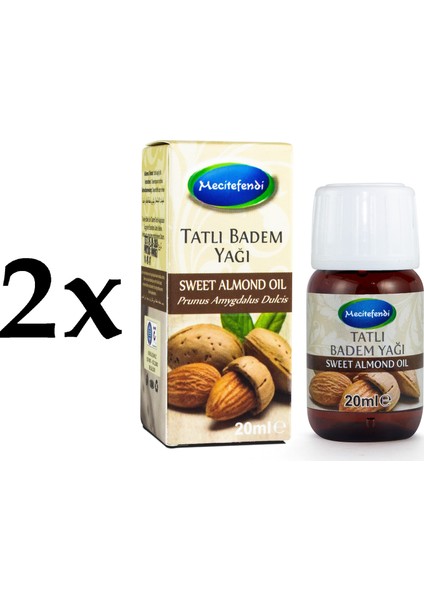 2'li Mecitefendi Tatlı Badem Yağı 2 x 20 ml