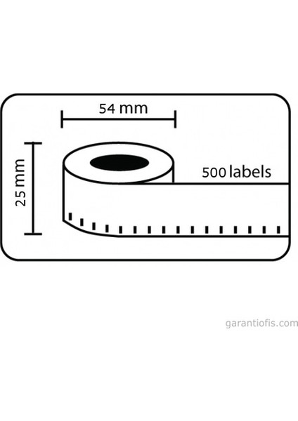 İade Adres Etiketi 500 Etiket 25x54mm 11352