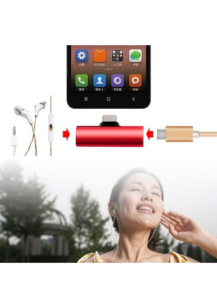 Type-C + 3.5mm Stereo Dönüştürücü Çoklayıcı Siyah Adaptör CDG-CNV79 fırsatları