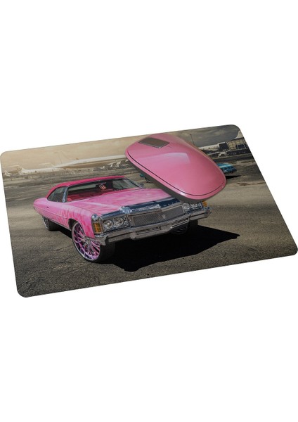 Pembe Klasik Araba Mouse Pad