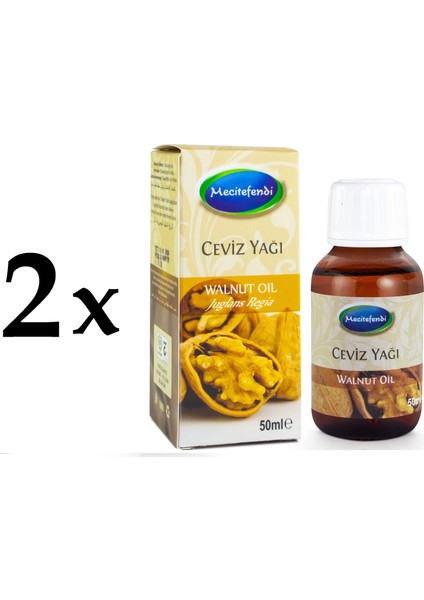 2'li Mecitefendi Ceviz Yağı 2 x 50 ml