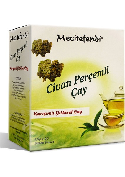 2'li Mecitefendi Civan Perçemli Çay (Süzen Poşet 40'lı)