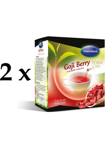 2'li Mecitefendi Gojıberry Form Çayı (Süzen Poşet 40'lı)