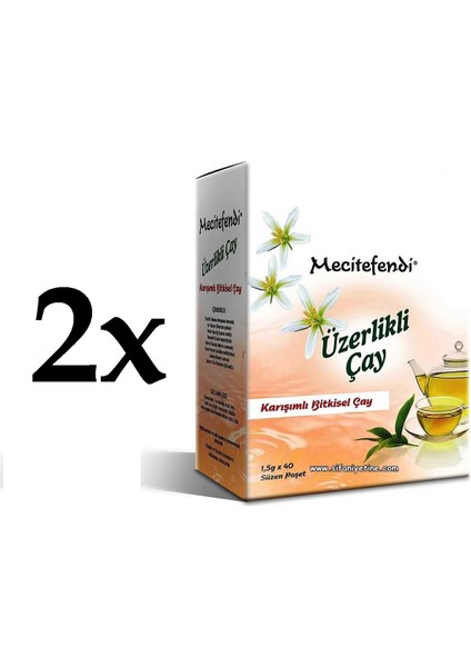 2'li Mecitefendi Üzerlik Otlu Çay (Süzen Poşet 40'lı)