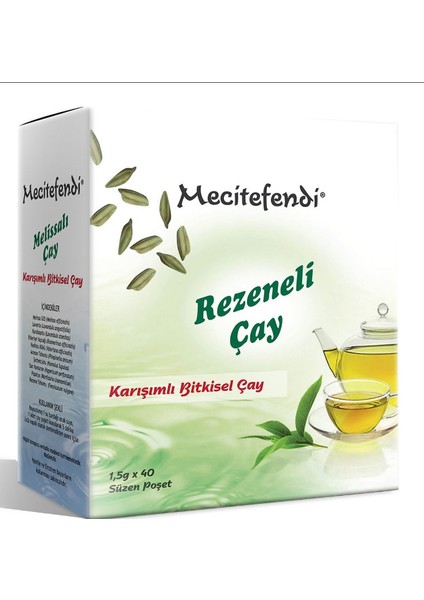 4'lü mecitefendi Rezeneli Çay (Süzen Poşet 40'lı)