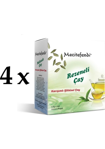 4'lü mecitefendi Rezeneli Çay (Süzen Poşet 40'lı)